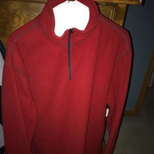Men’s John Bartlett Red Weather Tech Quarter Zip
